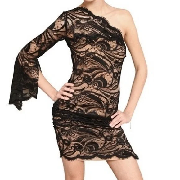 chinese dress ladies Emilio Pucci Knee Length Silk Lace Ruffled Dress – Runway Catalog